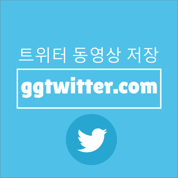 Ggtwitter 사이트 이용하여 트위터 동영상 저장