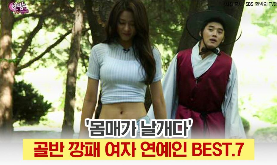 몸매가 날개다' 골반 깡패라 불리는 여자 연예인 Best.7 - 치어풀24