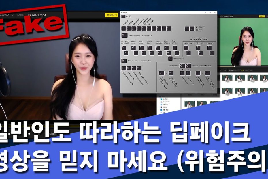 딥페이크(Deepfake) 프로그램을 이용한 얼굴 합성 영상 만들기 - Youtube