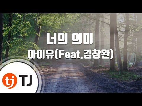 [TJ노래방] 너의의미 - 아이유(Feat.김창완) (Meaning Of You - IU) / TJ Karaoke