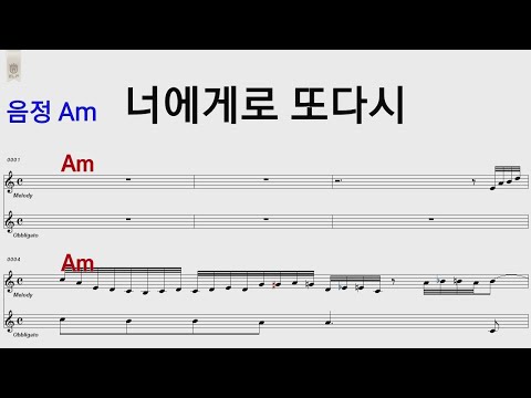 너에게로 또다시 변진섭Am /통기타카포.오카리나 악보영상