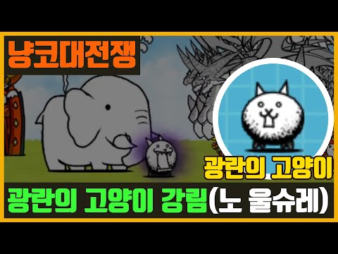 【냥코 대전쟁】광란의 고양이 강림 (울슈레 없이), 초보자도 쉽게