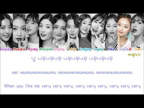 I.O.I (아이오아이) - Very Very Very (너무너무너무) [Lyrics]