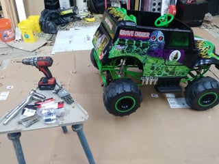 Speed Upgrade On The New Grave Digger Power Wheels Ride-On Toy : 7 Steps  (With Pictures) - Instructables