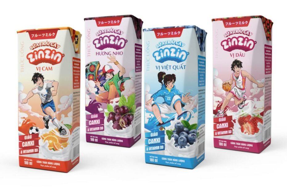 Zinzin Juice Milk Drink 180 Ml - Elovi Vietnam