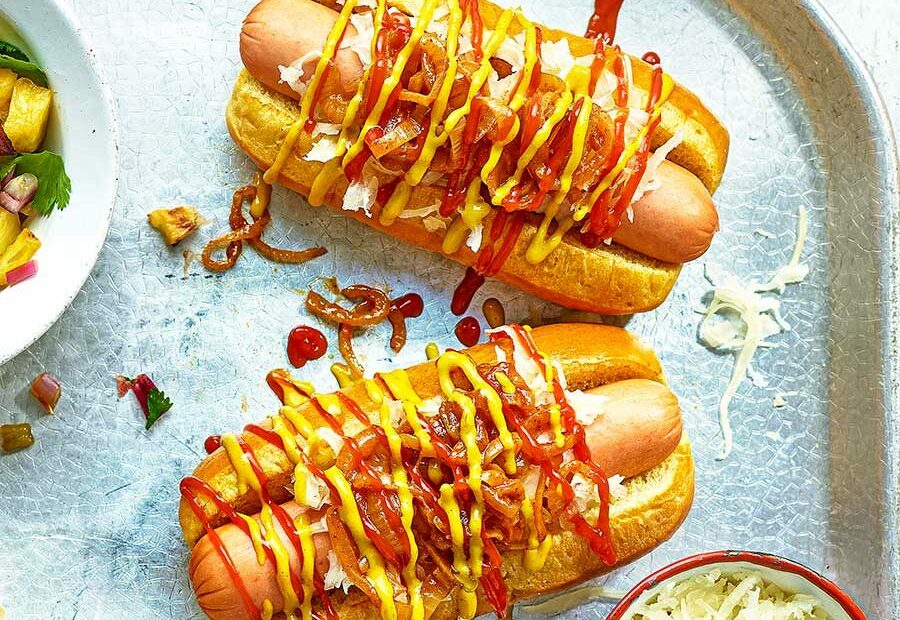 Nyc-Style Hot Dogs With Street-Cart Onions Recipe | Bbc Good Food