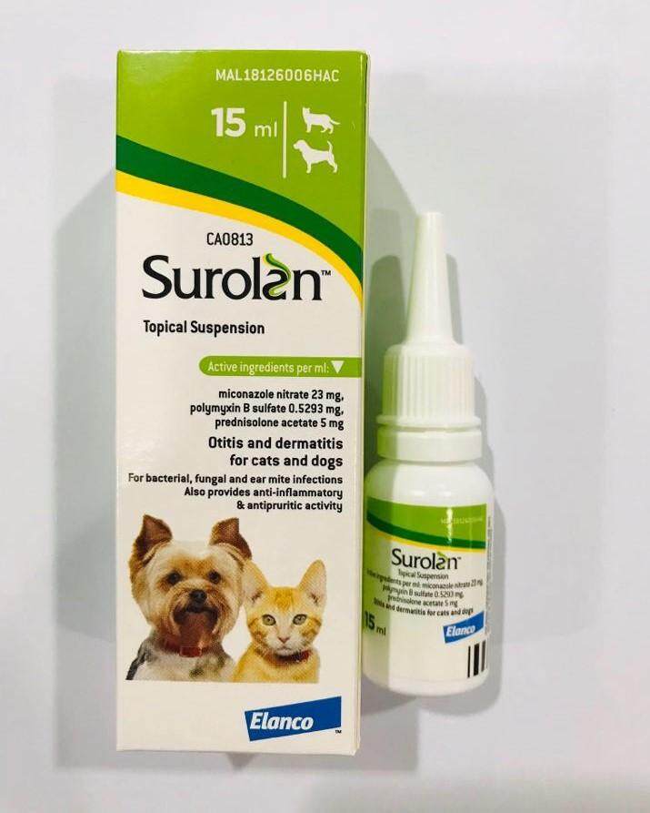 Dog Ear Infection Drops Surolan