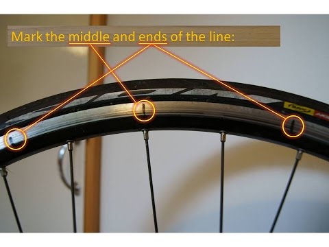 How To Straighten A Wheel Rim On A Bicycle - Youtube