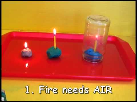 Kindergarten Science Lesson - What Does Fire Need To Burn? - Youtube