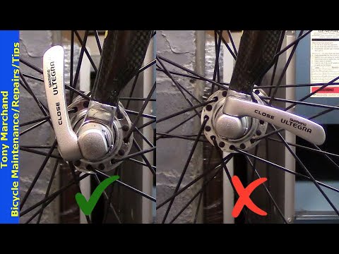 How To Adjust & Position The Bike Quick Release Skewers - Youtube