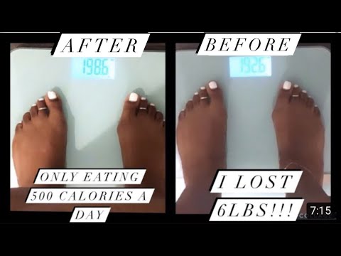 I Ate 500 Calories A Day For 7 Days//Week 3 Weigh In(Starting Weight 198)I  Lost 6Lbs!!! - Youtube