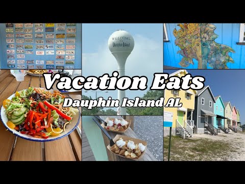 WHAT I ATE on Vacation 🌞🏝️Dauphin Island Alabama