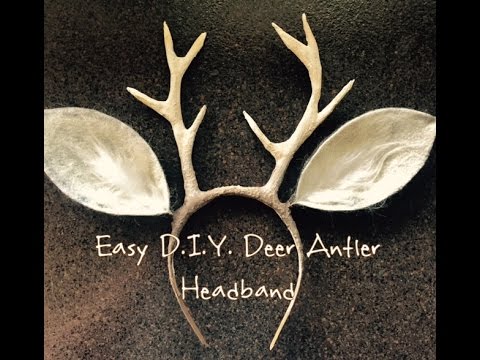 Easy D.I.Y. Deer Antlers - Youtube