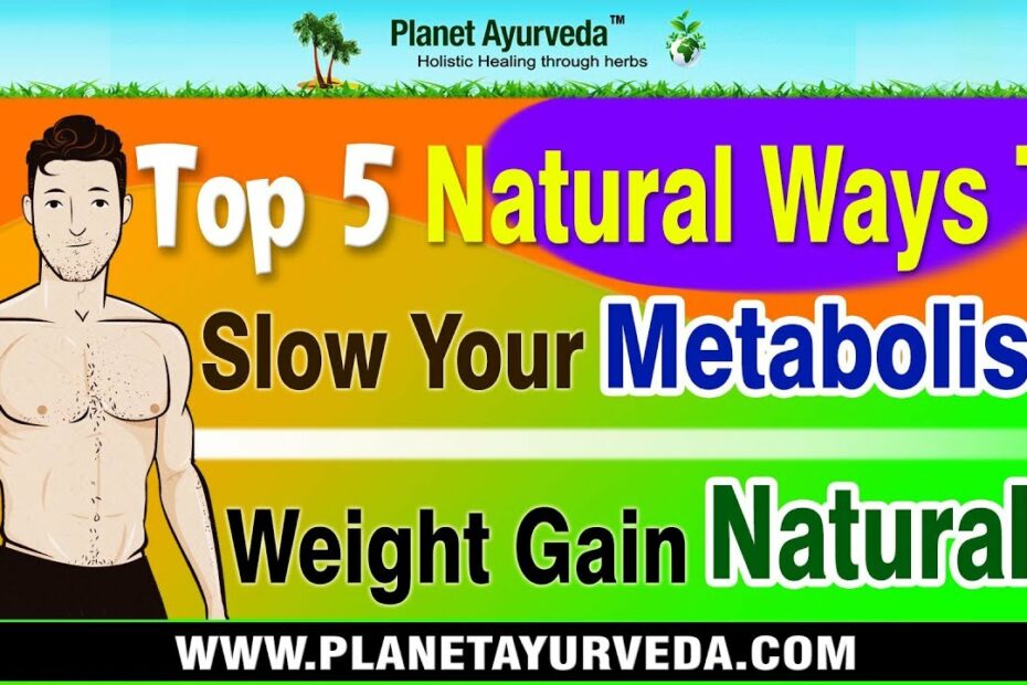 Top 5 Natural Ways To Slow Your Metabolism | Weight Gain Naturally - Youtube