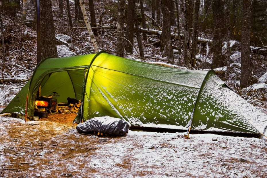 Hot Tent Camping In Snow - Youtube