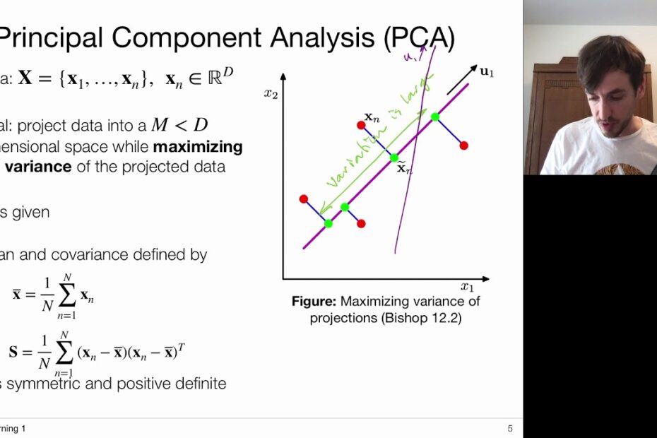 10.1 Principal Component Analysis: Maximum Variance (Uva - Machine Learning  1 - 2020) - Youtube