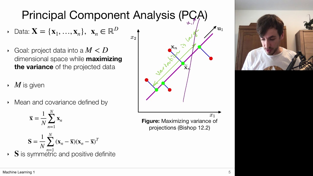 10.1 Principal Component Analysis: Maximum Variance (Uva - Machine Learning  1 - 2020) - Youtube