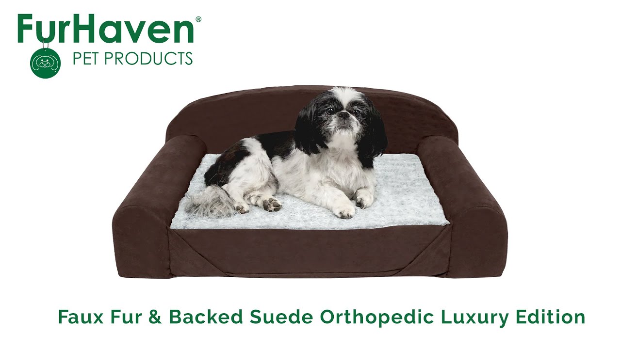 Luxury Edition Dog Beds - Faux Fur & Backed Suede | Furhaven.Com — Furhaven  Pet Products