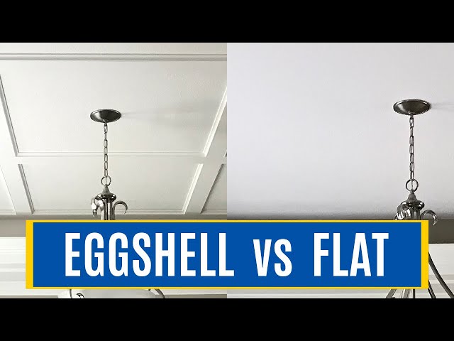 Which Paint Sheen To Use On Ceilings? Eggshell Vs Flat Paint Sheen - Youtube