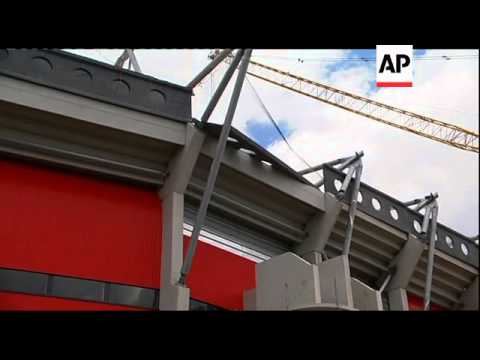 Football Club Twente's stadium roof collapses during building work