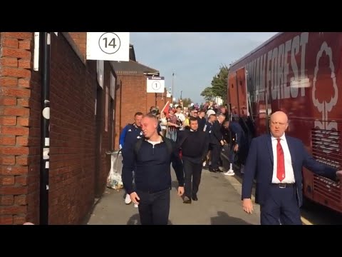 Crystal Palace 0-0 Nottingham Forest 🚌 Steve Cooper & his players arrival at Selhurst Park