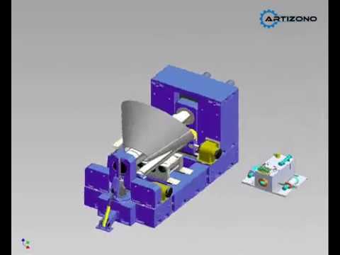 W11-80x4000 Bottom Rolls Adjustable Three Rollers Plate Bender Simulated Animation (Cone Rolling)