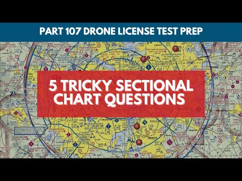 5 lastige vragen over doorsnedekaarten | Deel 107 Drone-licentietestvoorbereiding