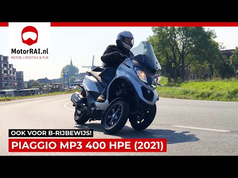 Piaggio MP3 400 HPe (2021), ook geschikt voor autorijbewijs! - REVIEW MotorRAI TV