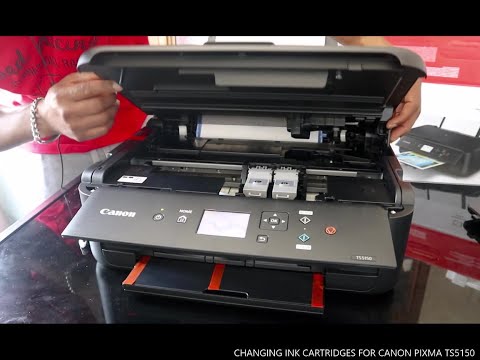 Changing Ink Cartridges For Canon Pixma TS5150