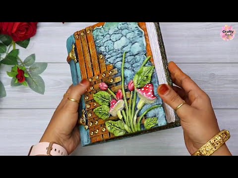 A beautiful book box making idea at home | cardboard craft idea | book box | crafty hands