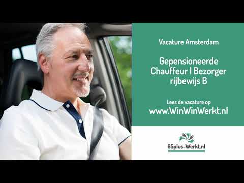 65plus Werkt   Vacature Chauffeur Bezorger rijbewijs B Amsterdam