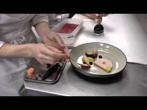 Michel Van Der Kroft prepares a signature dish with foie gras and eel at 't Nonnetje