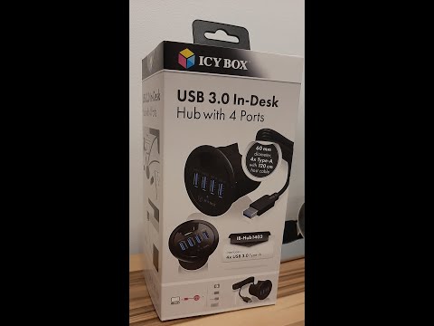 ICY Box In Desk USB Hub /  ausgepackt