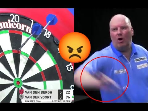 Vincent van der Voort Is Furious And Throwing Darts Underarm - 2021 PDC Pro Tour