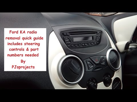 Ford Ka quick radio removal guide 2007 onwards all models