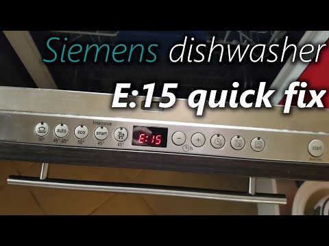 How to fix E15 in Siemens dishwasher (workaround fix)