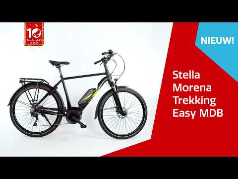 Stella Fietsen | Nieuwe sportieve elektrische trekkingfiets | Morena Trekking Easy MDB Black Matt